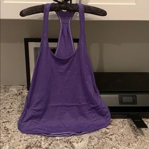 Lululemon Dark Purple Striped Tank